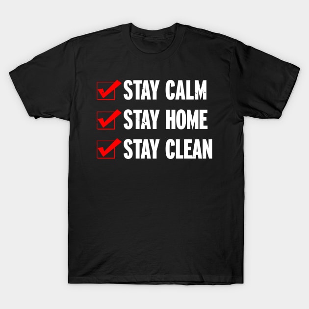 Home Buddy Homey Stay Home Social Distancing Introvert Antisocial Checklist T-Shirt by BoggsNicolas